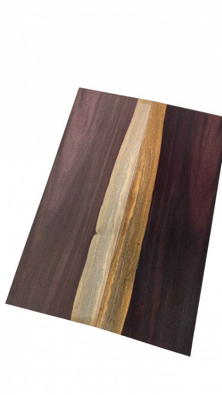 Top Mexican Rosewood,  plain A, 2-pcs. 8 mm with Sapwood